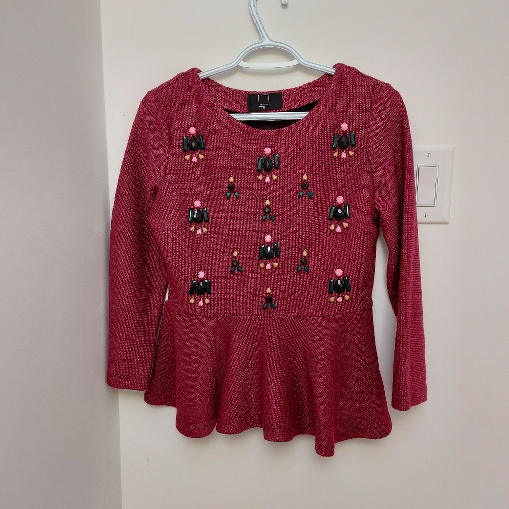 Anthropologie Peplum Top
